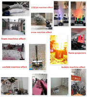 Machine à feu 150W Dmx512 Télécommande Machine à flamme pour DJ Disco Mariage