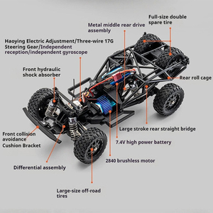 HBX 3100A <span class=keywords><strong>UDR</strong></span> 1/16 2.4G 4WD 45 km/h Brushless RC per auto fuoristrada fuoristrada per autocarro per veicoli ad alta velocità - Product Image 2