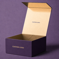 Scatola Regalo Magnetica Nera Personalizzata a Forma di Libro, Confezione Rigida Pieghevole in Cartone con Logo, Scatole di Lusso in Carta per Regali