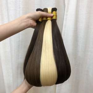 Extensiones de Cabello Humano Virgen Remy Ghrehair, Cabello Natural 100% Sin Procesar - Product Image 6