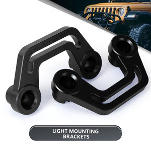 Aluminum Alloy Spotlight <b>Bracket</b> For Jeep Wrangler JL JLU Front Bumper Mount Blue - Product Image 3