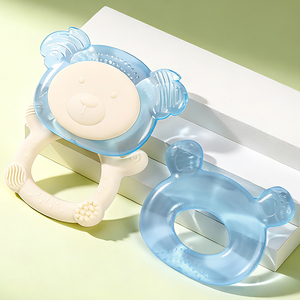 Mordedores de Silicona Libres de BPA, Juguetes para la Dentición Congelables, Mordedores de Silicona Líquida Personalizados para Bebés, Mordedores de Silicona Líquida - Product Image 1