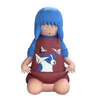 Figure de dessin animé gonflable en tissu Oxford PVC de haute qualité avec impression de logo personnalisée pour les festivals en plein air et l'activation de la marque
