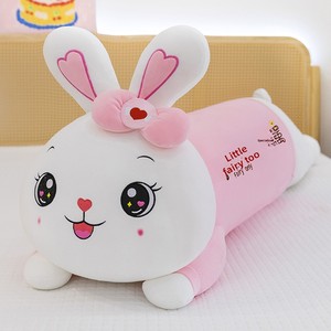Almohada de Conejo Rosa Súper Suave <span class=keywords><strong>para</strong></span> Niñas, Juguete de Peluche, Animal de Peluche Relleno de Algodón PP, Material de Poliéster - Product Image 6