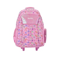 Sac à dos imperméable à fermeture éclair pour étudiants, grand sac à roulettes pour l'école, sacs d'école à roulettes personnalisés unisexes