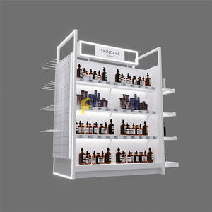 ที่กำหนดเองราคาโรงงานที่ทันสมัยแต่งหน้าร้านสีไม้เคาน์เตอร์ร้านค้าชั้นวางเครื่องสำอางแสดง - Product Image 6