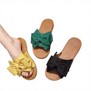 Kadınlar İçin <span class=keywords><strong>2026</strong></span> Yeni Fiyonklu Düz Topuklu Sandaletler Moda Trendi Tatlı Stil Kumaş Astarlı Her Mevsim Açık Hava - Product Image 4