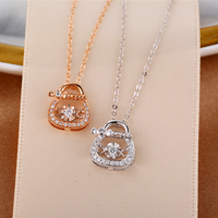 H & F Original 18k 14k 9ct or massif danse pendentif en diamant naturel pour la fabrication de collier pendentif chaîne en or véritable