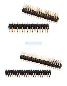 254mm Spacing <strong>2</strong> <strong>2</strong> <strong>3</strong> 4 5 6 7 8 10 1240p Double Row straight pin 3U goldplated - Product Image 3