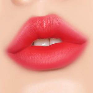 Teinte à lèvres mate Liphip Deep Kiss Red, liquide, longue tenue, haute pigmentation, couleur intense, fini velours - Product Image 3