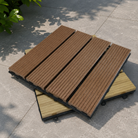 Dalles de terrasse en composite WPC emboîtables 30*30cm, antidérapantes, résistantes aux intempéries, pour jardin, balcon, bord de piscine