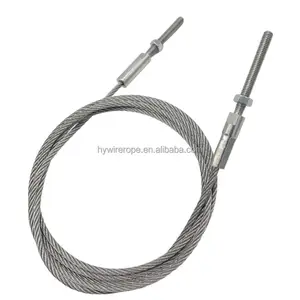 3.2mm /4mm Flexible Stainless Steel Wire Cable Rope With Mounting Screw