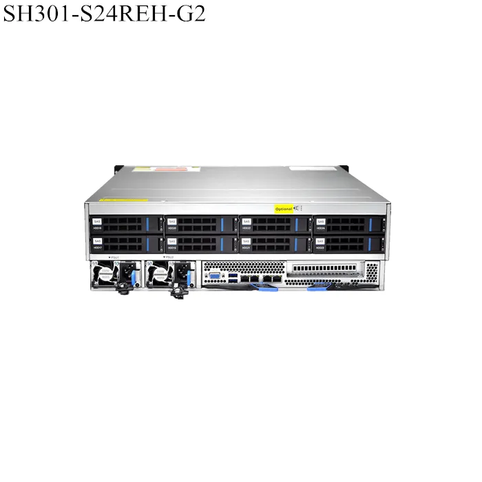 Harmuber Storage Server SH301-S24REH-G2 with JBOD Daisy-Chain Can Achieve Up to 5-tier Daisy-chained Expansion