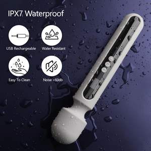 LCD-Display USB wiederauf ladbarer AV-Vibrator Handheld Vib rating Vagina Massage gerät Stick Female Wand Vibrator für Frauen Masturbation - Product Image 6