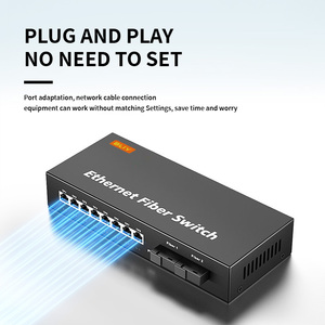 Commutateur PoE Gigabit OEM&ODM d'usine, 8 ports 100/1000 Mbps, garantie 1 an, commutateur Ethernet PoE pour la maison/le bureau - Product Image 4