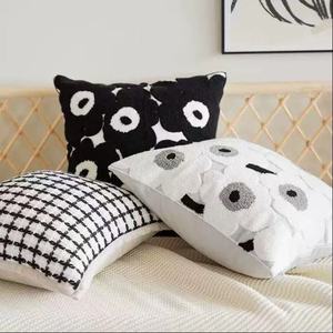 <span class=keywords><strong>Funda</strong></span> de Cojín con Bordado Floral Estilo Nórdico, 100% Poliéster, para Uso en el Hogar y Hoteles - Product Image 1
