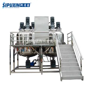 Guangzhou SPX for Cream Fixed Liquid Soap Making Machine Vacuum Emulsifying Mixer Homogenizer Mixer