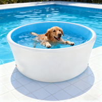 Hochwertiger PVC Aufblasbarer Schwimmpool für Hunde & Haustiere Maßgefertigt für den Außenbereich Tragbar & Wasserdicht