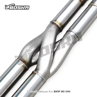 Échappement Catback Valvetronic Z-pipe pour BMW M5 M6 G90 G99 S68 4.4TT 2024-2025 Boska SS304L OPF Son agressif