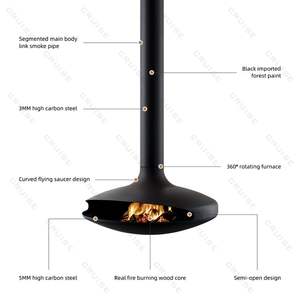 موقد سخان خشب كروز موقد معدني معلق مع حرق الأخشاب مواقد خشبية مثبتة على الحائط - Product Image 5