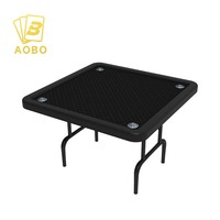 Table de poker carrée pliable sur mesure, table de poker professionnelle de casino Texas Hold'em, design pliable