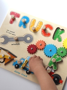 Rompecabezas de tablero ocupado para niños CPC CE, herramientas de tornillo de rompecabezas de clavija de madera, tablero de actividad sensorial para 1 2 3 años - Product Image 6