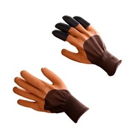 Gants de jardin avec griffes Gants de travail imperméables et sûrs pour creuser, planter, désherber, élagage des roses