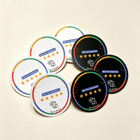 Autocollant NFC étanche mini format avec code QR pour la collecte d'avis clients en magasin, en PVC, couleur et logo personnalisables