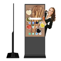 Kiosque d'affichage numérique vertical Android 11 Wifi de 43 pouces avec carte SIM, moniteur ultra large pour magasin intérieur