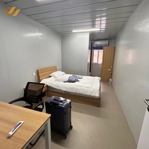 Bâtiment de <span class=keywords><strong>bureau</strong></span> modulaire préfabriqué en acier léger à panneaux sandwich, installation rapide, 20 pieds, maison conteneur pliable en Z portable - Product Image 3