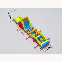 Jeu combiné de saut gonflable Bouncer Course d'obstacles insensés du fabricant