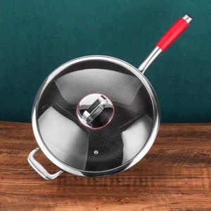 Nhà Máy Trực Tiếp 34Cm Triply Thép Không Gỉ Chảo Với Không Dính Tổ Ong Đầy Đủ Nắp Trực Tiếp Từ Các Nguồn - Product Image 5