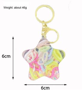 Backpack Car Pendant Creative Cute Acrylic Star Shape <b>Key</b> <b>Chain</b> Keyring Quicksand Liquid Floating Keychain Custom <b>Key</b> <b>Chain</b> - Product Image 2