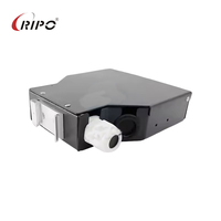 Boîtier de terminaison fibre optique Ripo 6 ports 12 cœurs à montage sur rail DIN, joint de raccordement noir/blanc/gris, garantie 1 an