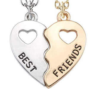 Collier d'amitié BFF pour 2, colliers assortis pour meilleures amies, pendentif cœur éternel, colliers pour décoration, pour femmes - Product Image 2