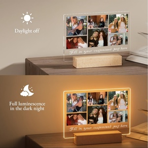 Cadres <span class=keywords><strong>photo</strong></span> personnalisés avec veilleuse, cadre <span class=keywords><strong>photo</strong></span> personnalisé, cadeaux d'anniversaire personnalisés <span class=keywords><strong>pour</strong></span> papa, bébé, enfants, famille - Product Image 6
