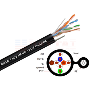 Câble <span class=keywords><strong>Ethernet</strong></span> CAT5E en acier torsadé à 4 paires pour extérieur avec 17 ans d'expérience de fabrication et d'approvisionnement mondial - Product Image 1