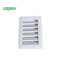 Grille d'aération murale extérieure en alliage d'aluminium résistante aux intempéries avec moustiquaire, grille d'évacuation de l'air imperméable, taille personnalisée pour système de ventilation HVAC