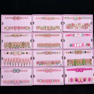 Fábrica al por mayor diseñador Ombre embalaje personalizado aceptable <span class=keywords><strong>manos</strong></span> <span class=keywords><strong>pies</strong></span> <span class=keywords><strong>uñas</strong></span> Kit acrílico dedo <span class=keywords><strong>y</strong></span> dedo del pie prensa en las <span class=keywords><strong>uñas</strong></span> - Product Image 1