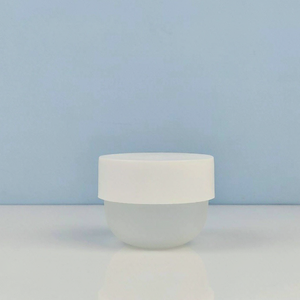 Pot rond en PP givré mignon de 50g, 100g, 150g, 200g, 300g, 500g avec couvercle blanc pour emballage de crème de soin/crème pour le visage/crème capillaire – Pot en plastique - Product Image 3