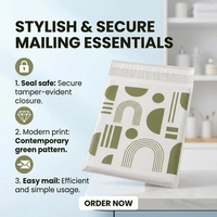 Sacs d'expédition en polyéthylène imperméables personnalisés, imprimés, autocollants, pour colis de messagerie, emballage de marque de vêtements OEM, enveloppes d'expédition