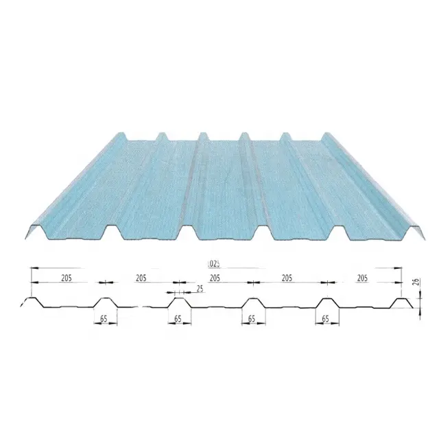 반투명 FRP 지붕 채광 플라스틱 시트 유리 섬유 색상 골판지 시트