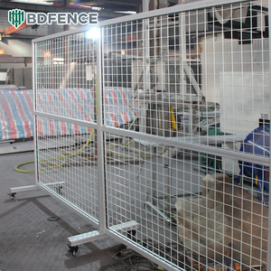 Clôture de sécurité mobile en profilé d'aluminium anodisé pour atelier, équipement de clôture industrielle épaissie sur mesure, clôtures d'isolation de zone - Product Image 3