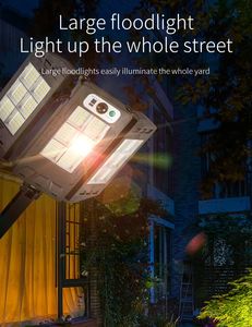 Rts 288 led potente lampione Solaire sensore di movimento esterno impermeabile 12000 Lumen luce solare stradale con telecomando - Product Image 2