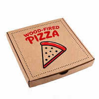 Boîtes à pizza personnalisées de style rétro, en carton ondulé résistant à la graisse, de qualité alimentaire, pour emporter