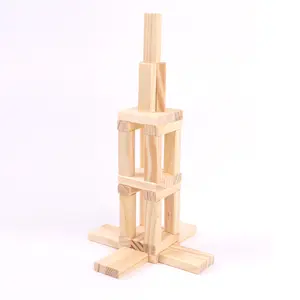 36pcs Mini Size Wood Blocks Stacking Timbers Game Tower