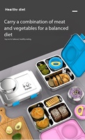 Production personnalisée de boîtes à lunch multi-compartiments en acier inoxydable 304 pour les repas des enfants et des étudiants