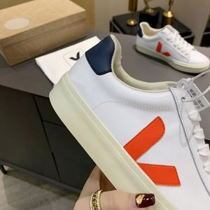 Zapatillas Bajas Casuales Transpirables para Pareja 2026, Negras y Blancas con Logo V, de Cuero Genuino, Plataforma, Estilo Urbano Diario, Zapatos Blancos - Product Image 5