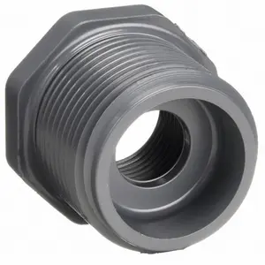 schedule 80 PVC 1/2"MNPT X 3/8" FNPT flanged plastic NPT bushing reducer Nut female adapt thread fittings steel reduced bushing