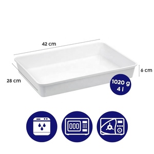 Plateau de présentation ORNAMIN Schuer 3XL profond 4L, pour charcuterie, boucherie, boulangerie, compatible lave-vaisselle (42x28x6cm) - Product Image 2